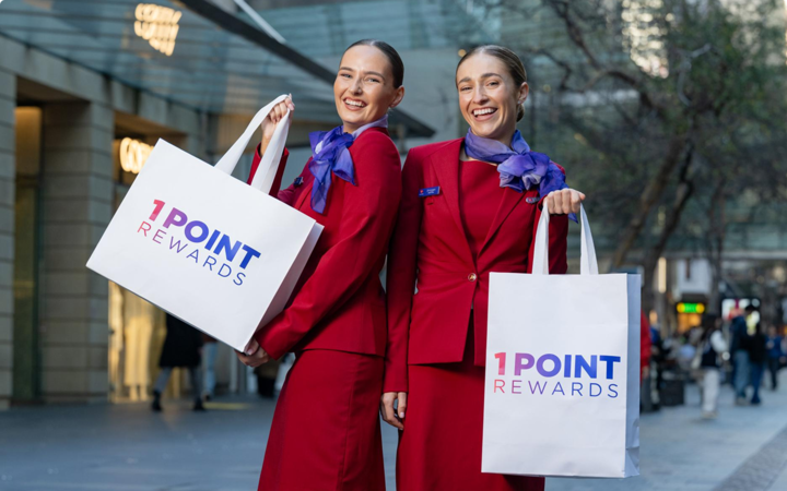 Image of two women holding shopping bags on Pitt Street Sydney