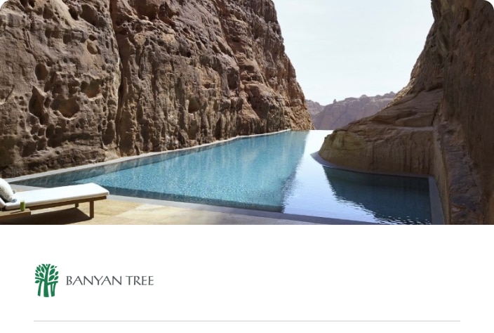 Image of the Banyan Tree AlUla pool