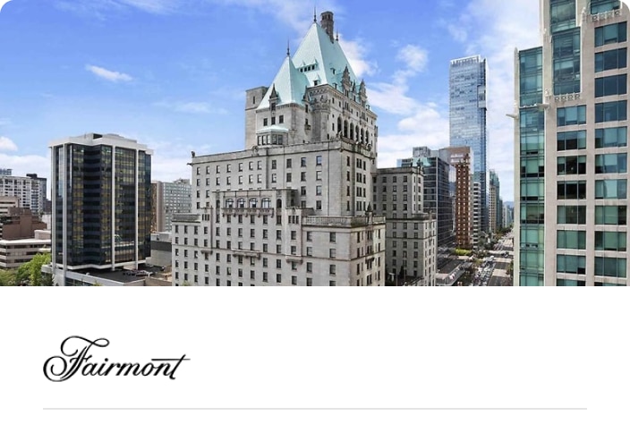 Image of the Fairmont Hotel Vancouver building
