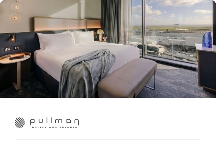 Hotel room at the Pullman Auckland Airport