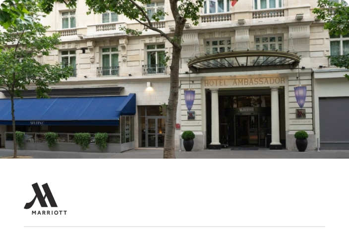 Image of the exterior of Paris Marriott Opera Ambassador Hotel