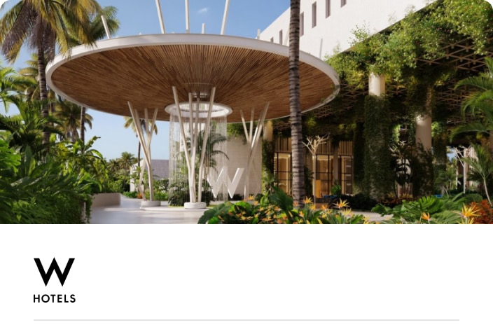 Image of the exterior of W Punta Cana
