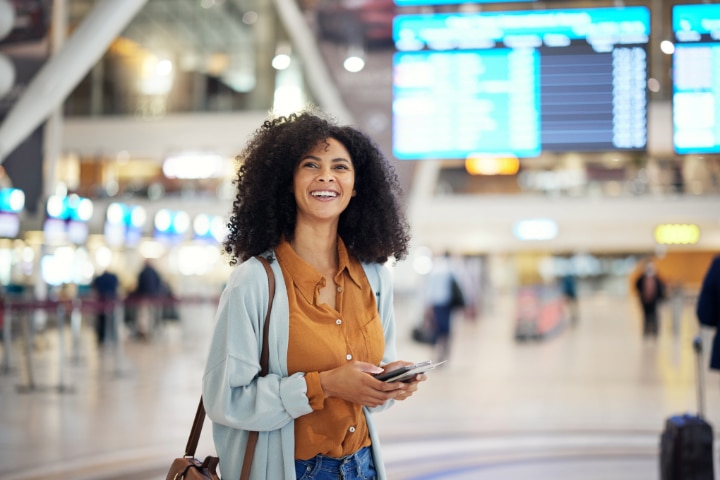 Image of woman in a cozy bedroom