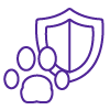 icon of a paw and a shield