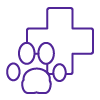 icon of a paw and medical cross