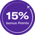 15% bonus Points