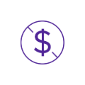No fees icon