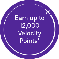 Image of earn up to 12,000 Velocity Points