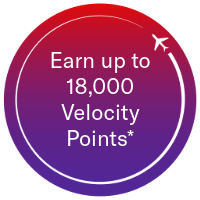 Image of earn up to 18,000 Velocity Points