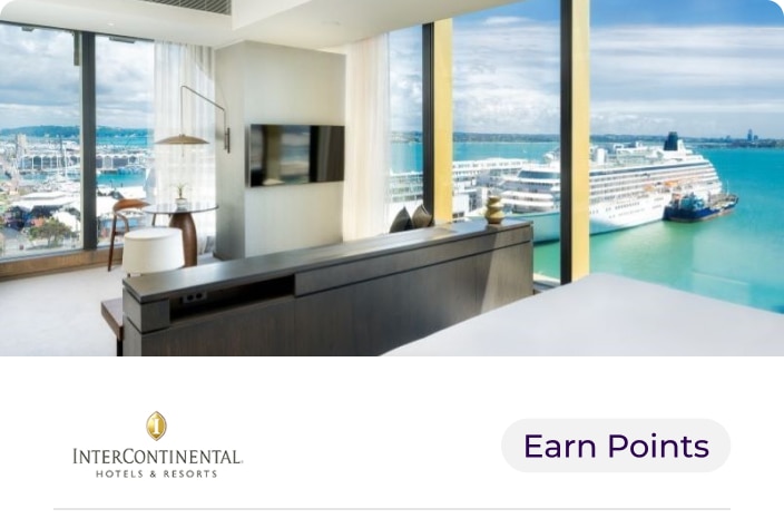 Image of a room overlooking the harbour at Intercontinental Auckland hotel