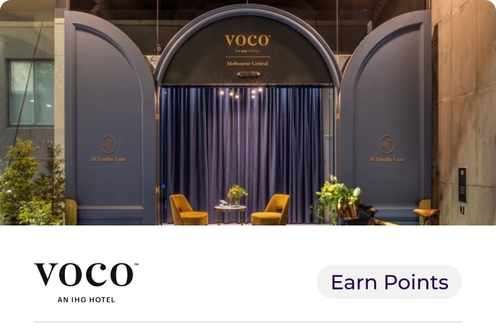 Image of the entrance doorway at Voco Melbourne hotel 