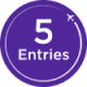5 Competition Entries Icon