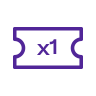 1 Entry Ticket Icon