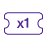1 Entry Ticket Icon