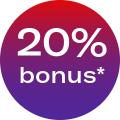 20% off discount on buying points