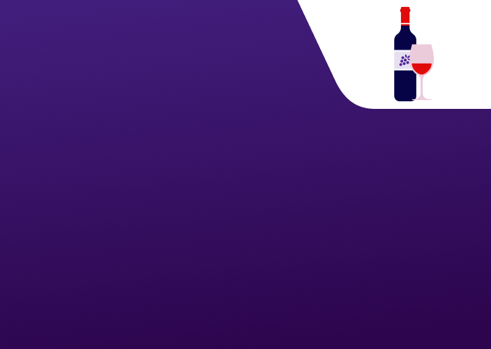 Wine and glass illusatration