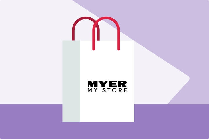 Shopping Bag Image with Myer Logo