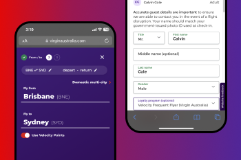 Book a Flight with VA via the Velocity App Feature Image