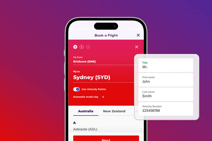Book a Flight with VA via the Velocity App Feature Image
